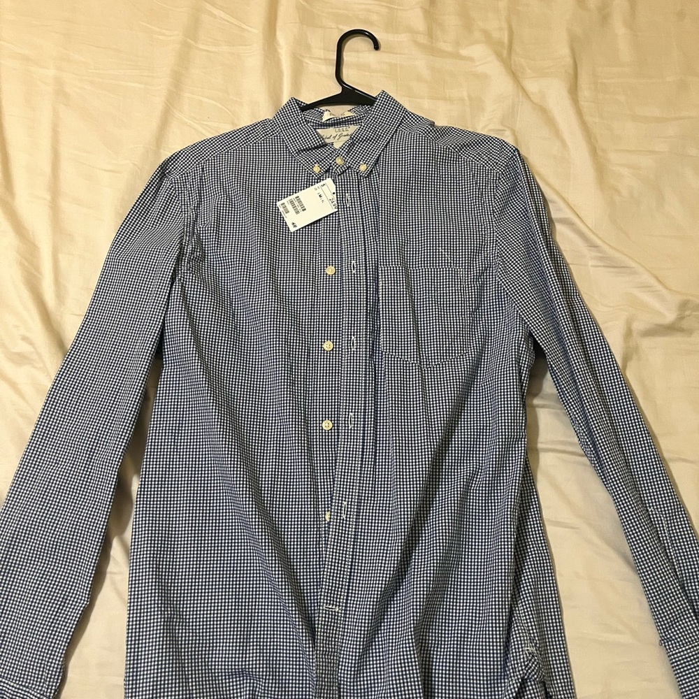 Men's Blue Checkered Shirt